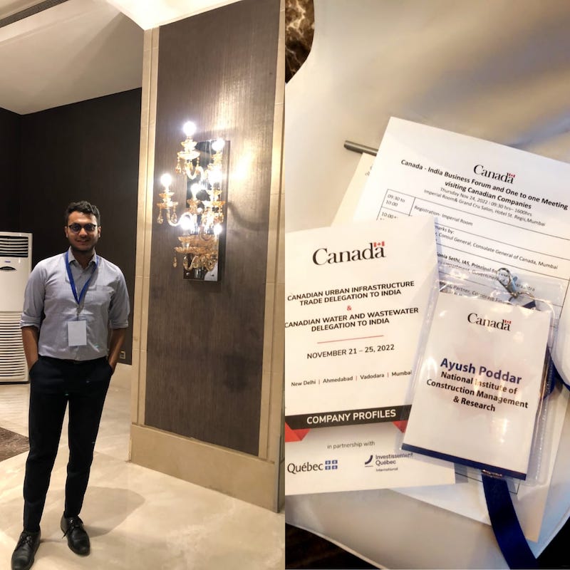 Students from MBA APM attend the Canada India Business Forum in Mumbai